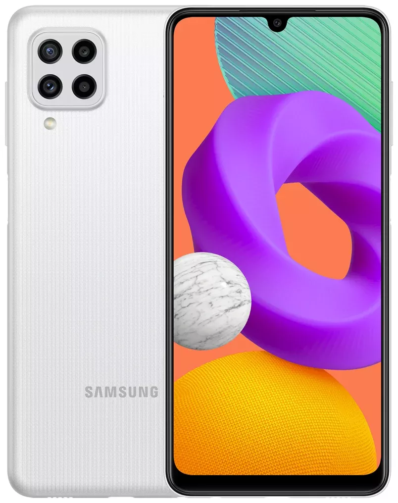 Смартфон Samsung Galaxy M22, 128 Гб, белый