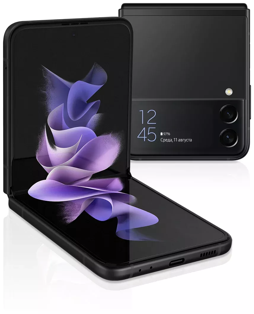 Смартфон Samsung Galaxy Z Flip 3 5G, 8.256 Гб, черный