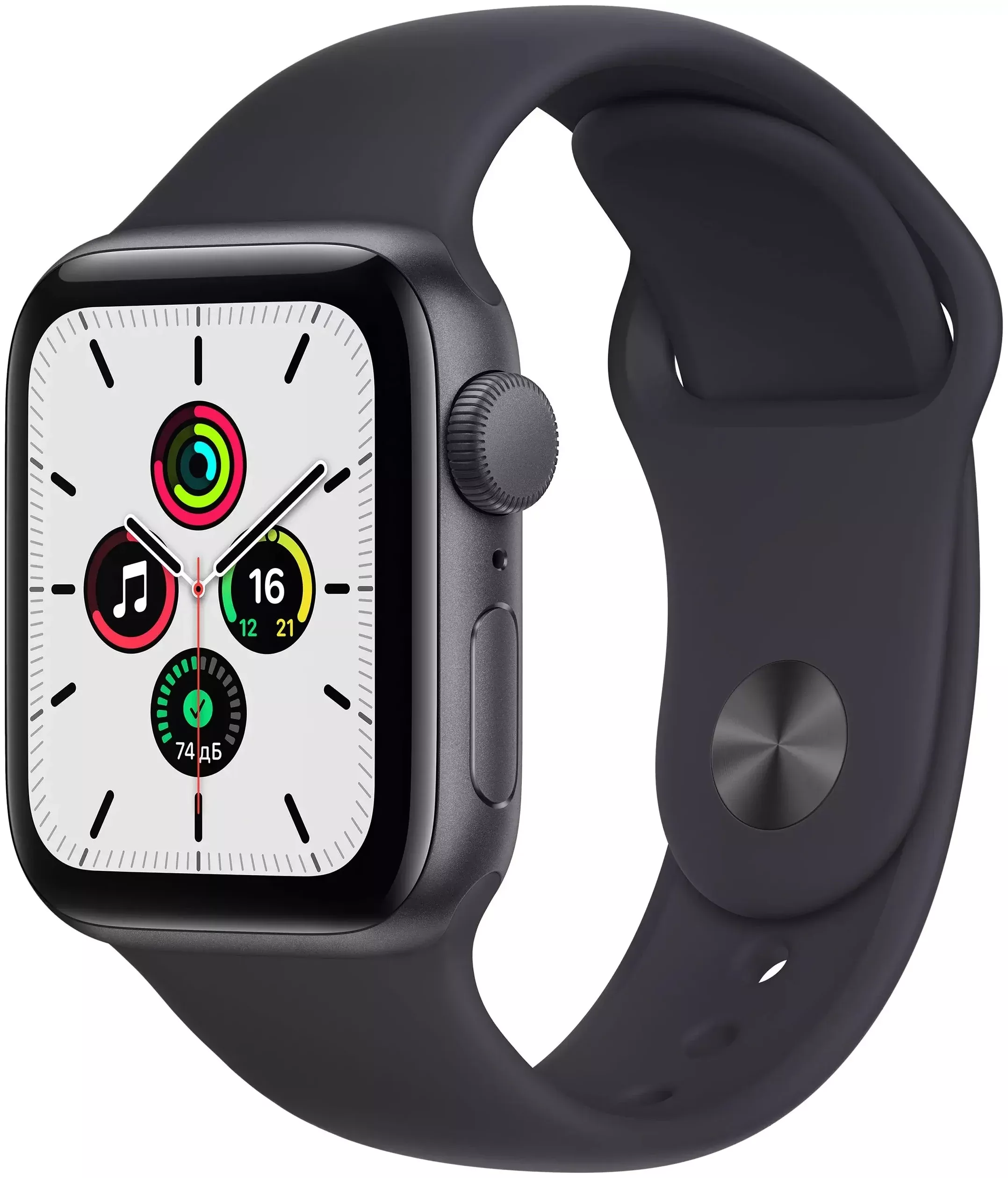 Смарт-часы Apple Watch SE GPS 44 мм, серый космос/тёмная ночь