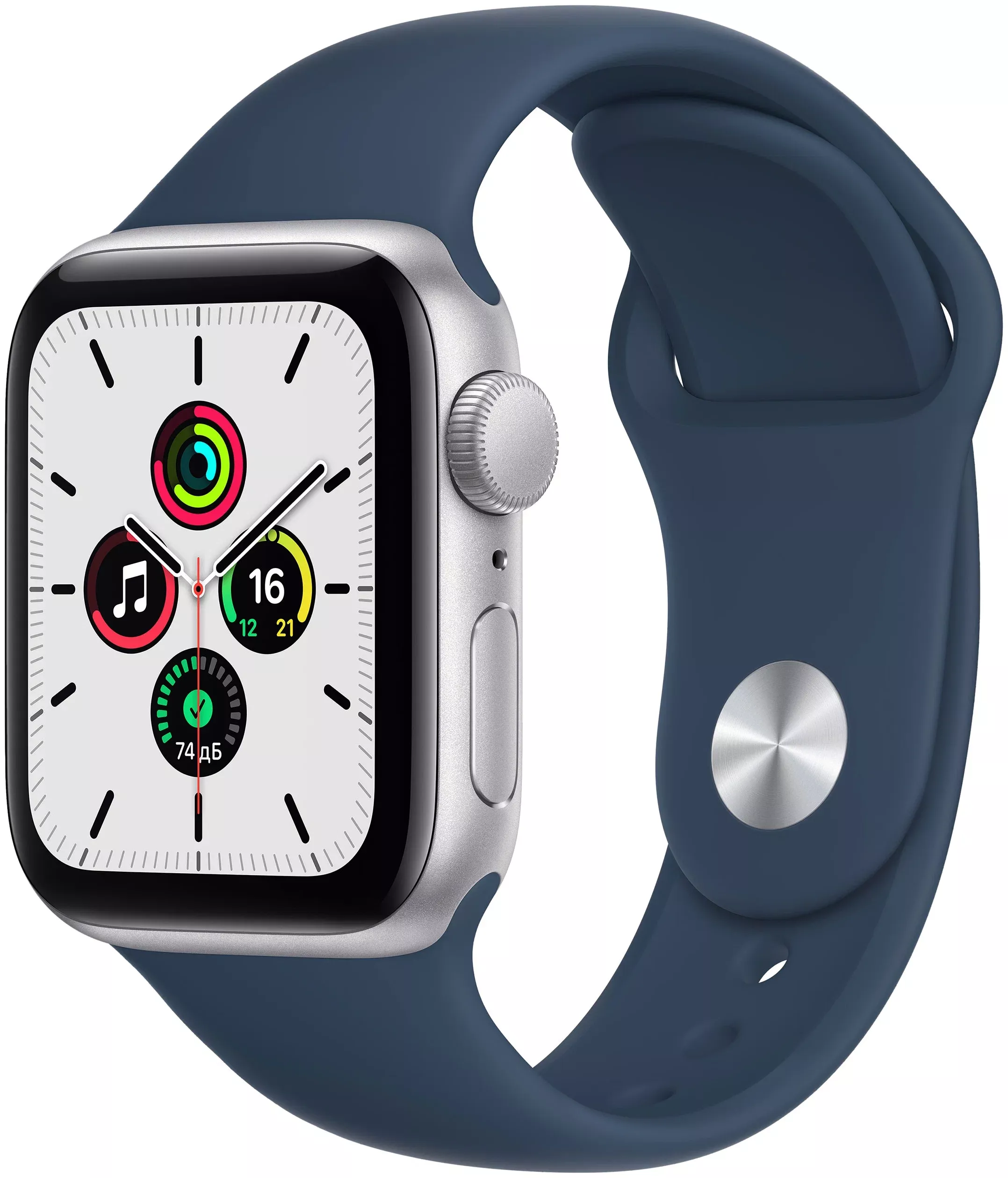 Смарт-часы Apple Watch SE GPS 40 мм, серебристый/синий