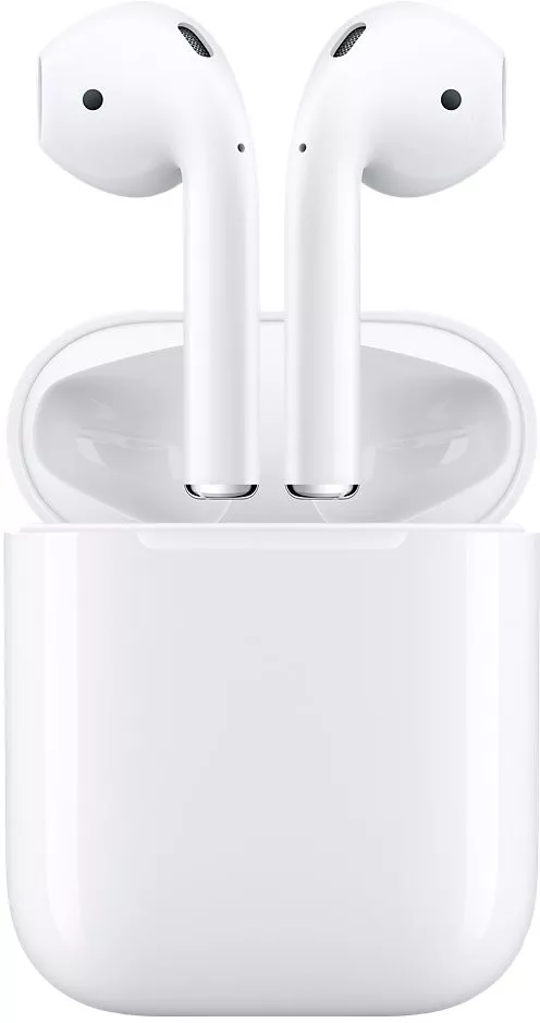 Беспроводные наушники Apple AirPods 2 с беспроводным зарядным футляром, белый