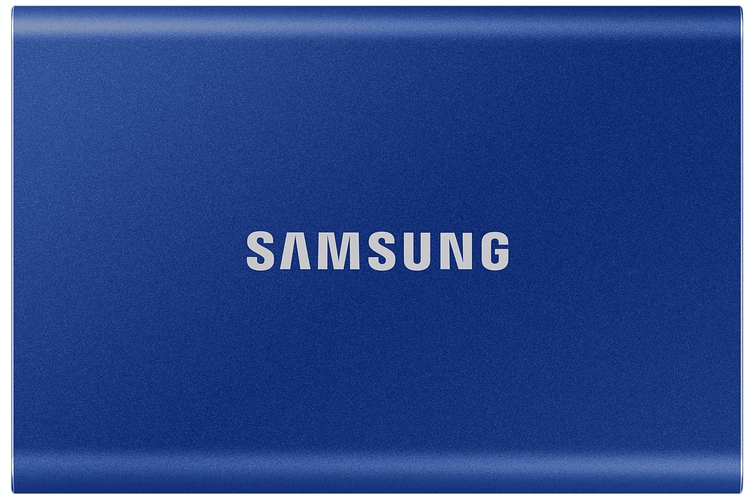 Внешний SSD Samsung T7 500Gb USB 3.2 MU-PC500H, синий