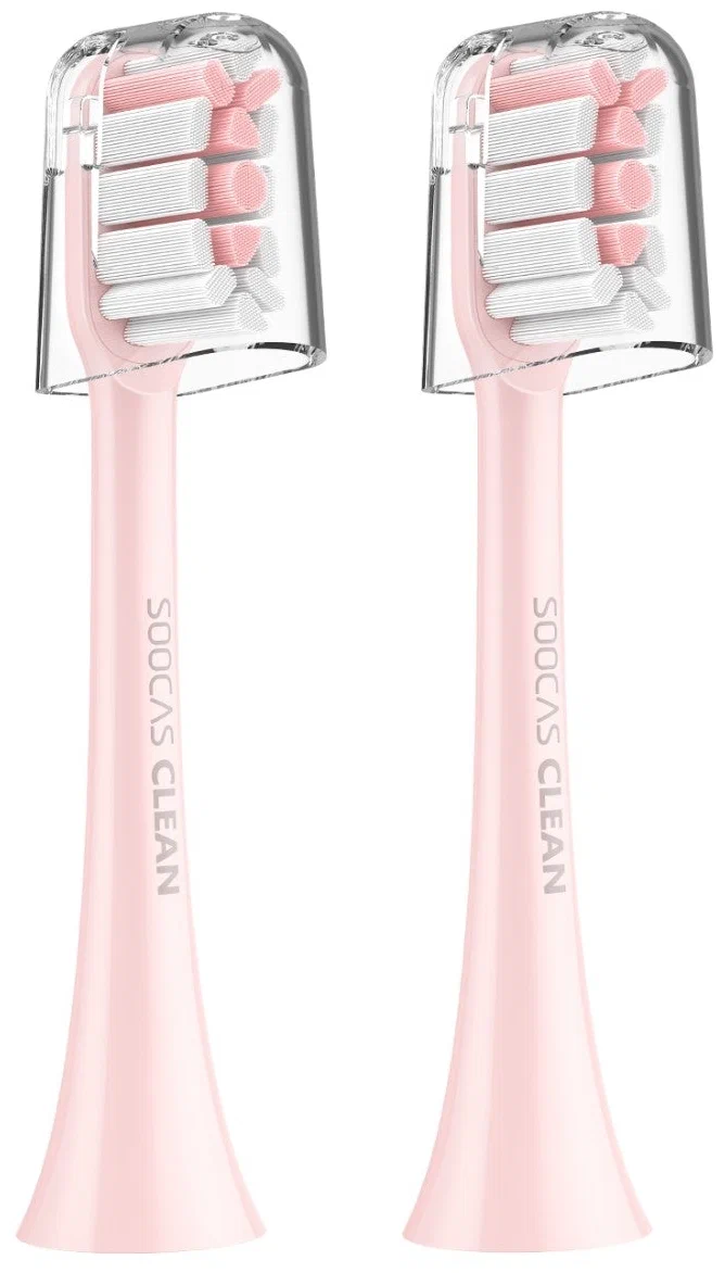 Сменные насадки для электрических зубных щеток Soocas V1/X1/X3/X3U/X5, розовый