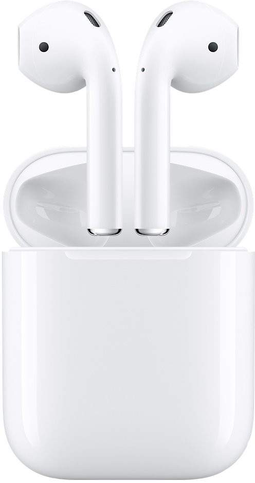Беспроводные наушники Apple AirPods 2 с беспроводным зарядным футляром, белый